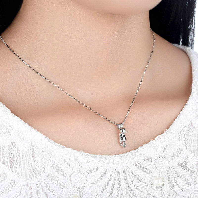 Colar Love Cats em Prata 925