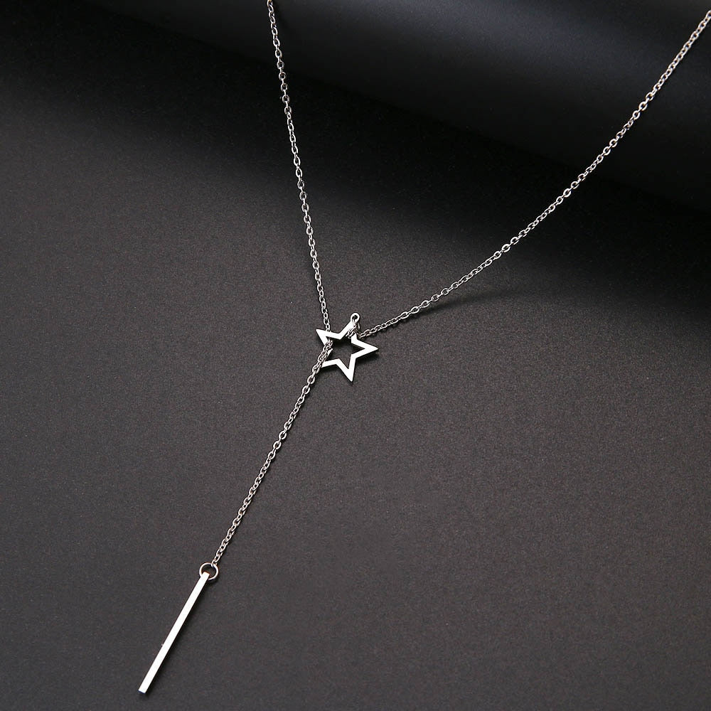 Colar Gravatinha Estrela Folheado a Ouro ou Prata