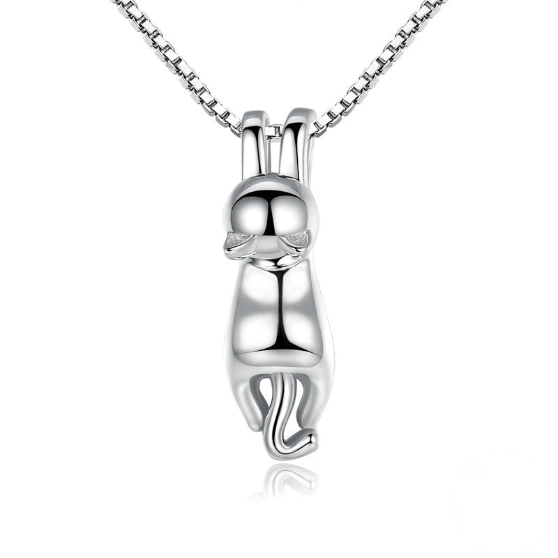 Colar Love Cats em Prata 925