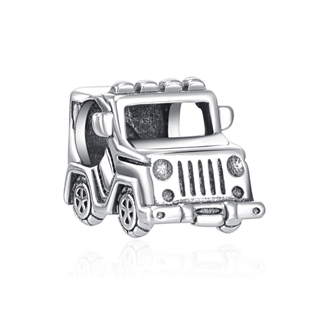 Charm 925 Sterling Silber - Jeep 