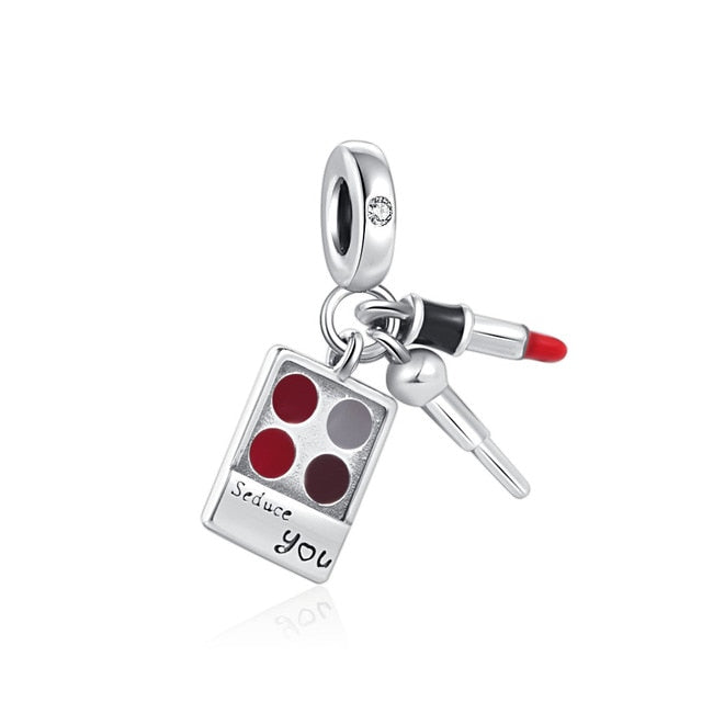 Charm 925 Sterling Silver - Makeup